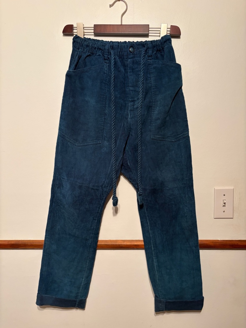Dr.Collectors Relaxed indigo Corduroy trousers